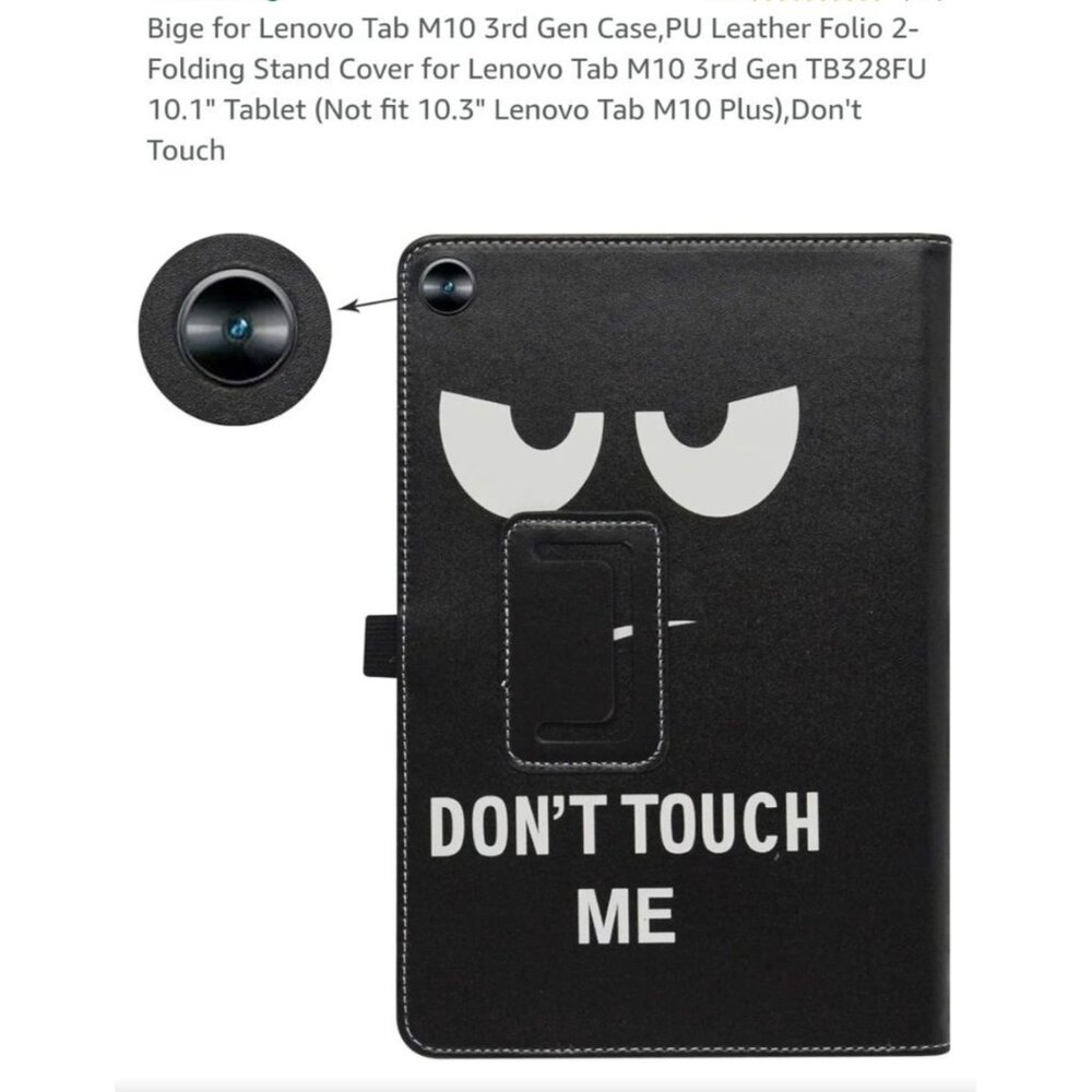 Bige Protective Tablet Case Black Folio 2-Folding Stand Cover 10.1" CASE ONLY